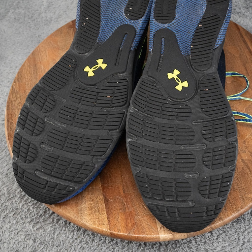 Under Armour Men's Sz 13 HOVR Turbulence Blue Black Running Shoe 3025419-401 - Picture 9 of 10